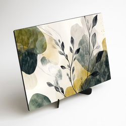 Abstract painting - Leaves in the fog