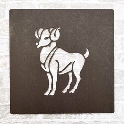 Drevený obraz - Znamenie Baran | Wenge