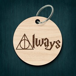 Wooden Keychain - Always