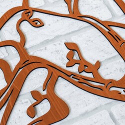 Drevená dekorácia na stenu - Bohyňa lesa | Čerešňa