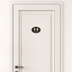 Drevené označenie WC | Wenge