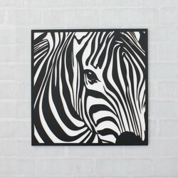Modern Wooden Wall Art - Zebra