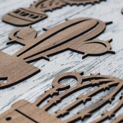 Több részből álló falmatrica - Kaktusz | Dohány Tölgy