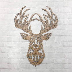 Wooden Wall Art - Deer | Oak Sonoma