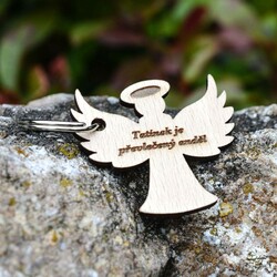 Dárek pro tátu - Klíčenka anděl