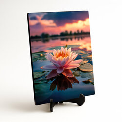 Tablou din lemn - Nufăr