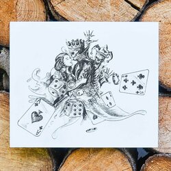 Drevený obraz do obývacej izby - Joker 