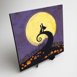 Colourful Wall Art - Love on Halloween
