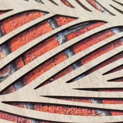 3D Wall Panel - Oasis of Leaves | Oak Sonoma