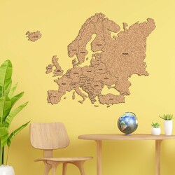 Cork Picture of Europe Map + States in English