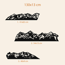 Drevený obraz na stenu - Vysoké Tatry | 130x13 cm