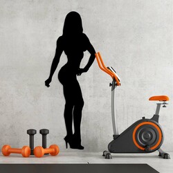 Gift for Woman - Bikini Fitness Wall Art | Black