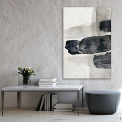 Abstraktní obraz na dřevě - Ink Balance