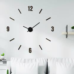 Wooden Stick-On Wall Clock - Tempora | Wenge