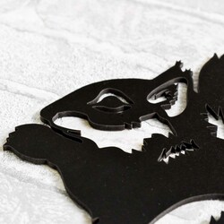 Wooden Sticker - Squirrel | Black