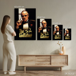 Barevný dřevěný obraz - The Godfather 