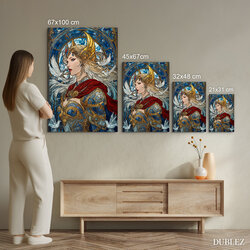 Drevený obraz na stenu - Valkýra