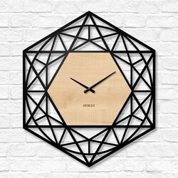 Geometrické hodiny na stenu - Polygón | Javor