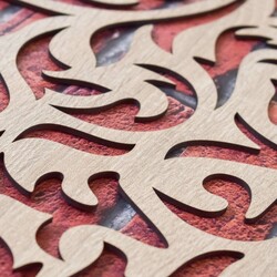 Wooden Wall Decor - Leaves in the Wind | Oak Sonoma