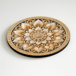 Mandala image - Golden flower
