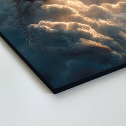 Drevený obraz na stenu - Drak v oblakoch