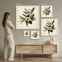 Mediterranean wooden picture - Olive branch