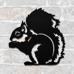 Wooden Sticker - Squirrel | Black