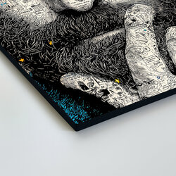 Doodle art obraz - Mapa mysle