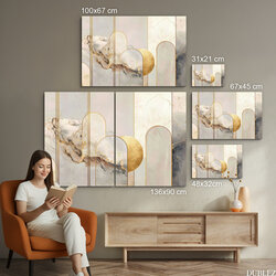 Obraz na stenu - Zlaté brány abstrakcie