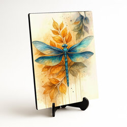 Malovaný obraz - Modrá vážka