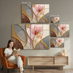 Moderný art deco obraz - Krása v mramore