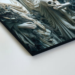 Drevený obraz antických sudičiek - Memento mori