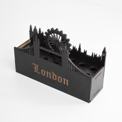 Organizér na perá - London | Čierna