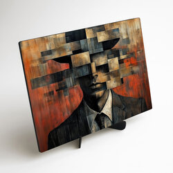 Abstract Wall Art of a Man - Out of Box