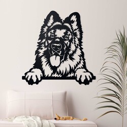 Wooden Picture - German Shepherd | Black