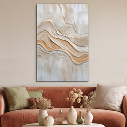 Abstract painting - Pearlescent lines