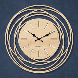 Modern wooden clock - Orbit | Maple