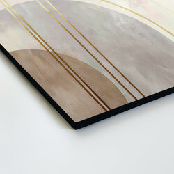 Abstract wall art - Golden Geometry