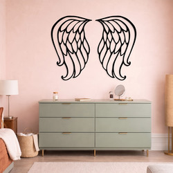 Wooden Wings - Wall Decoration | Black