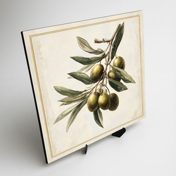 Mediterranean wooden picture - Olive branch