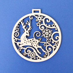 Vianočná ozdoba na stromček | Topoľová preglejka