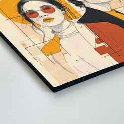 Drevený obraz - Urban Duo - Moderný portrét