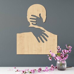 Fa fali dekoráció a hálószobába - A szerelmesek ölelése | Juhar