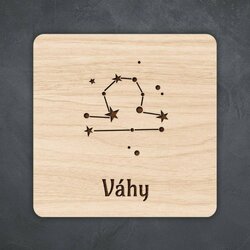 Podložka pod šálek - Souhvězdí znamení Váhy