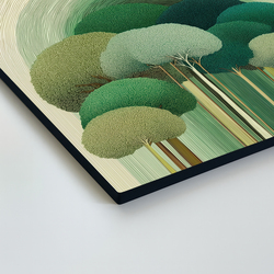 Moderný obraz na stenu - Les v oblých líniách