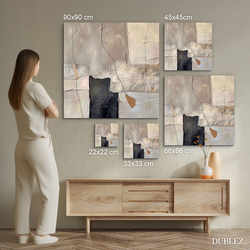 Abstract painting in neutral colors - Elegant