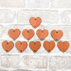 Srdiečka s oceľovým krúžkom - 10 ks | Čerešňa