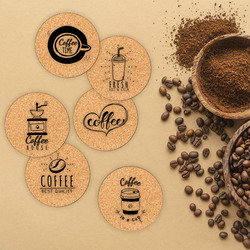Podložky pod poháre - Coffee set (6 ks) | Korok