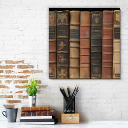 Wooden picture - Books