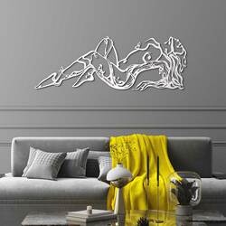 Drevená dekorácia na stenu - Bohyňa lesa | Biela